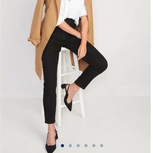 Old Navy Higher High-Rise OG Straight Black Jeans